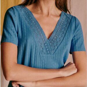 Sezane Cassiopée T-Shirt Light Blue XS